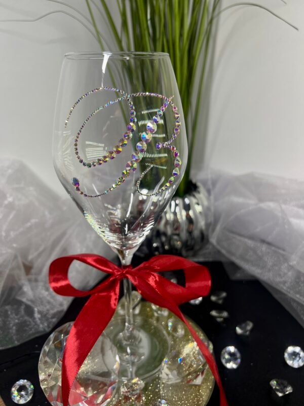 Exclusive wine glass with initial "B" - Image 2