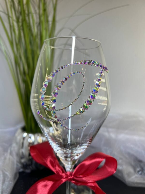 Exclusive wine glass with initial "T" - Image 4